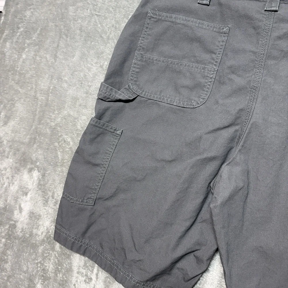 Carhartt B147 FAT Original Fit‎ Mens Gray Canvas Work Shorts Size 40 Utility